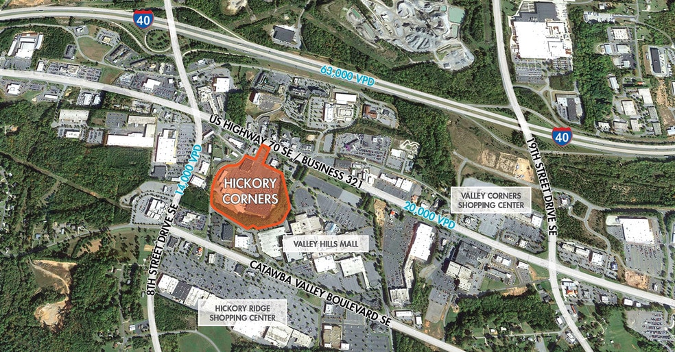 1744-1842 US Highway 70 SE, Hickory, NC for lease - Primary Photo - Image 1 of 1