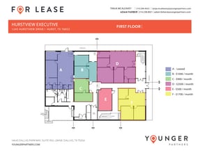 1245 Hurstview Dr, Hurst, TX à louer Plan d’étage- Image 1 de 2