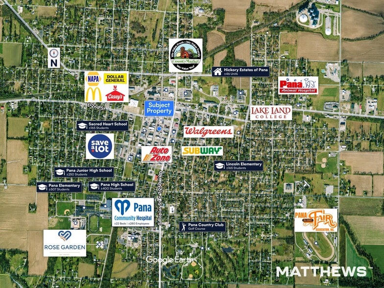 128 & 134 Locust St, Pana, IL for sale - Building Photo - Image 2 of 2