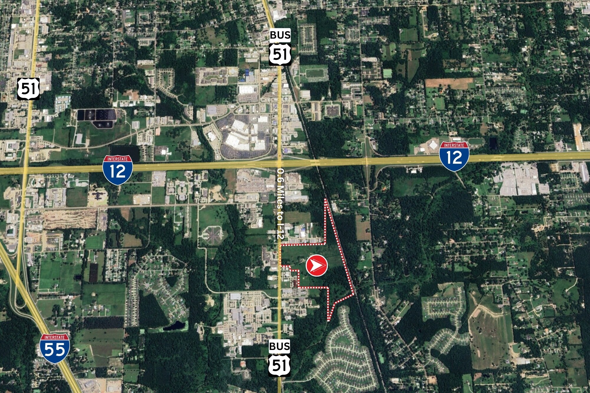 42170 Veterans Ave, Hammond, LA for sale Aerial- Image 1 of 14