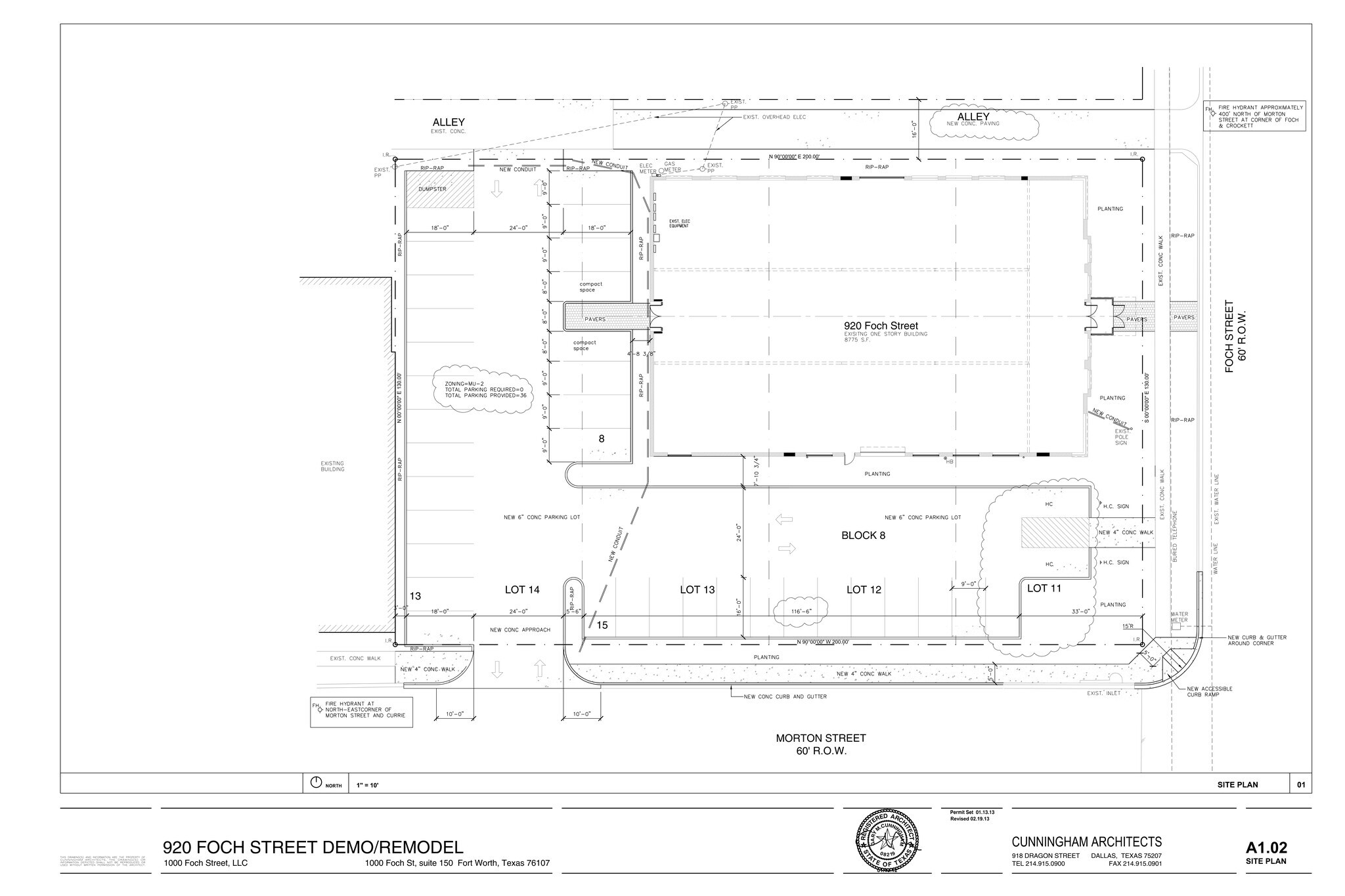 920 Foch St, Fort Worth, TX for lease Site Plan- Image 1 of 1