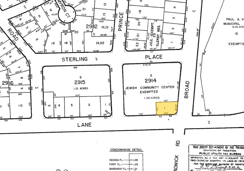 55-63 Cedar Ln, Teaneck, NJ for lease - Plat Map - Image 2 of 3