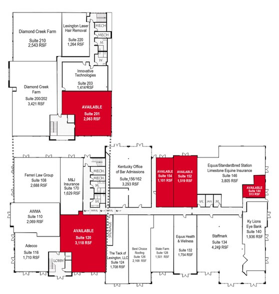 1510 Newtown Pike, Lexington, KY à louer - Plan d’étage - Image 2 de 21