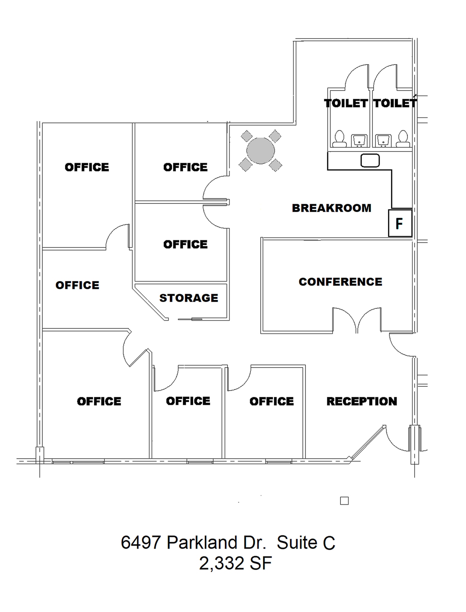 6497 Parkland Dr, Sarasota, FL à louer Plan d’étage- Image 1 de 1