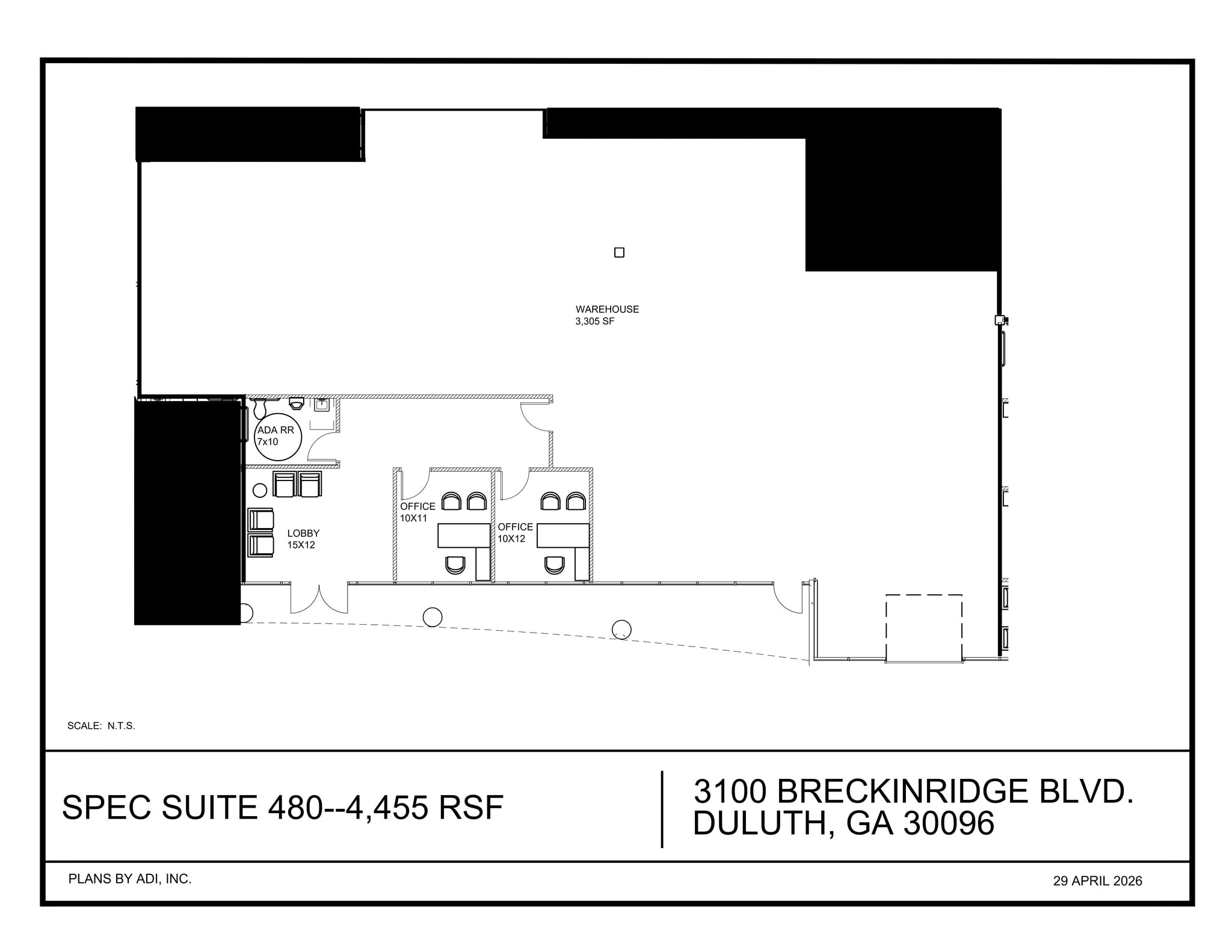 3100 Breckinridge Blvd, Duluth, GA à louer Plan de site- Image 1 de 1