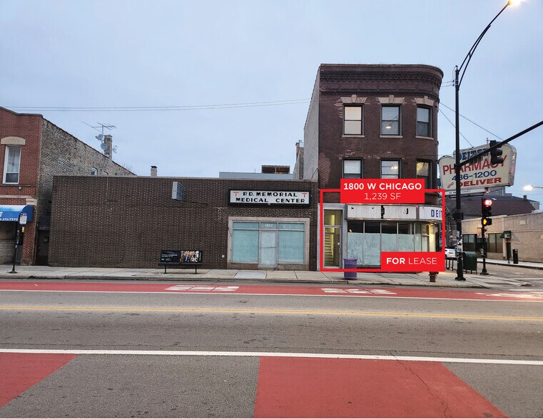 1800 W Chicago Ave, Chicago, IL à louer - Photo du bâtiment - Image 1 de 3