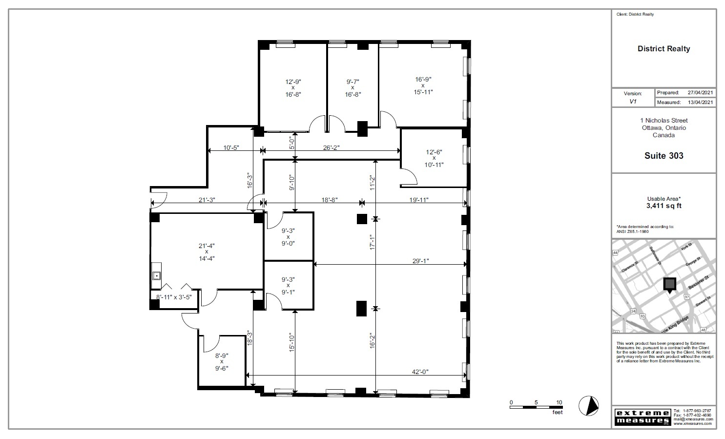 1-5 Nicholas St, Ottawa, ON à louer Plan d  tage- Image 1 de 1