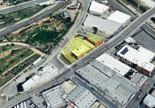 1711 N Spring St, Los Angeles, CA - Aérien  Vue de la carte