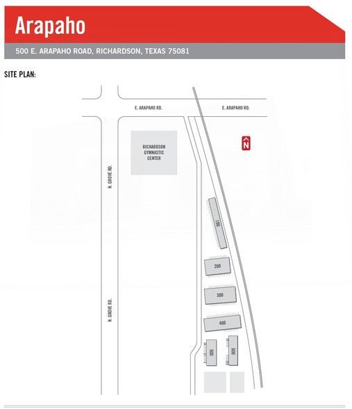 500 E Arapaho Rd, Richardson, TX à louer - Plan de site - Image 2 de 5