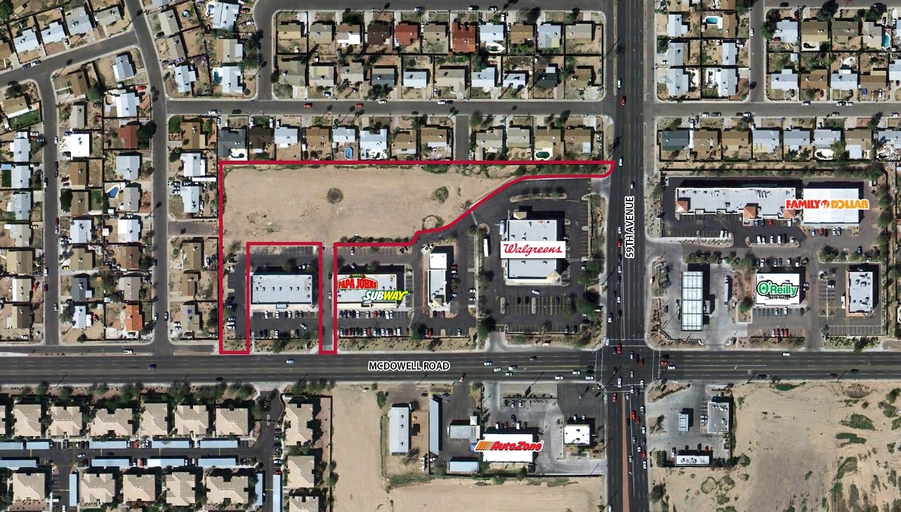 N 59th Avenue & McDowell Rd, Phoenix, AZ for sale Aerial- Image 1 of 2