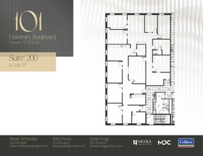 101 University Blvd, Denver, CO for lease Floor Plan- Image 1 of 1