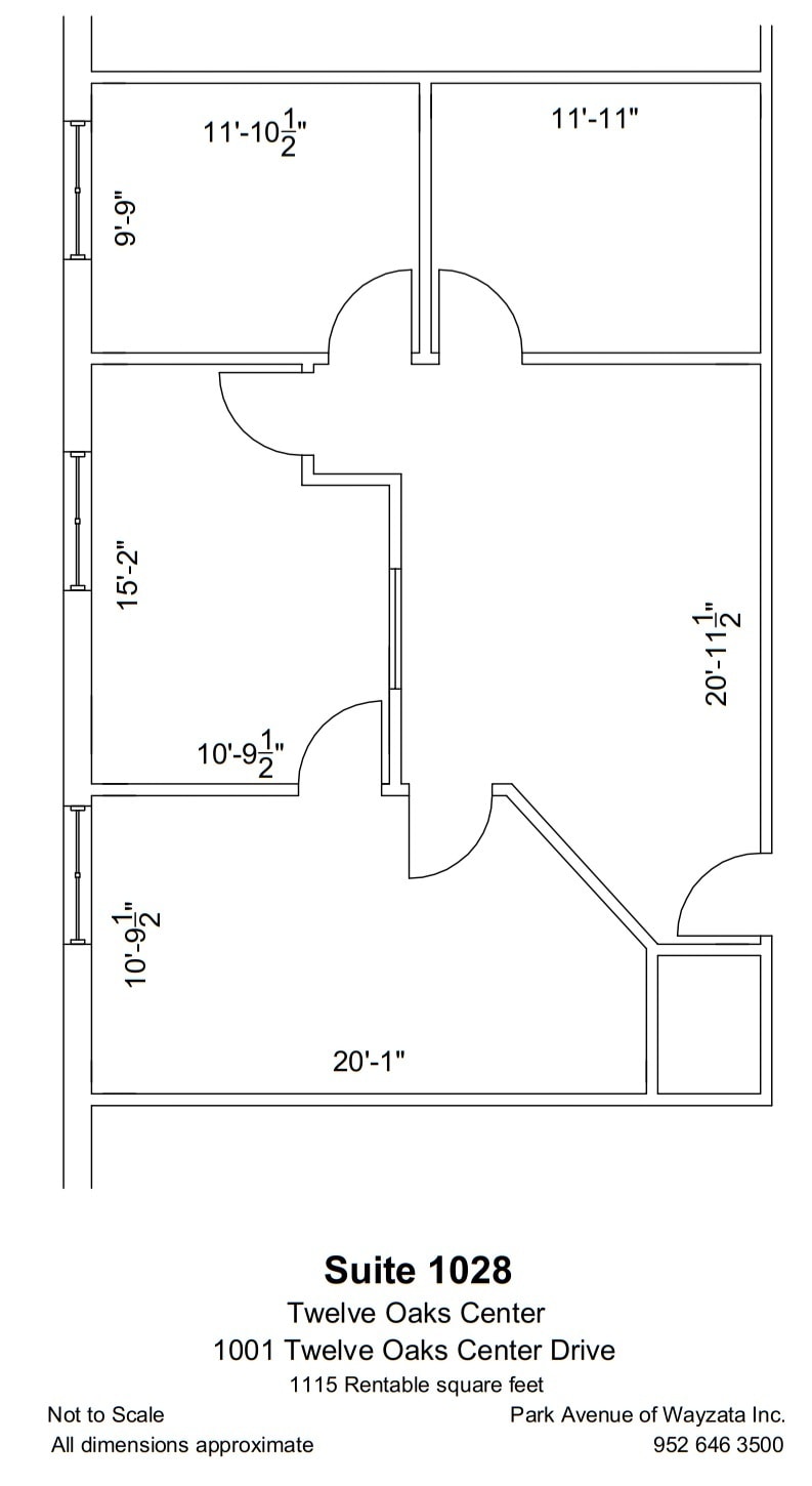 600 Twelve Oaks Center Dr, Wayzata, MN for lease Floor Plan- Image 1 of 1