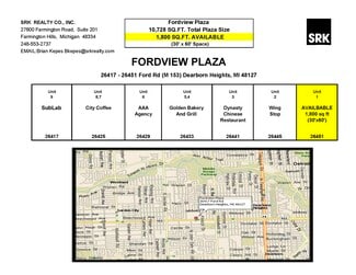More details for 26417-26451 Ford Rd, Dearborn Heights, MI - Flex for Lease
