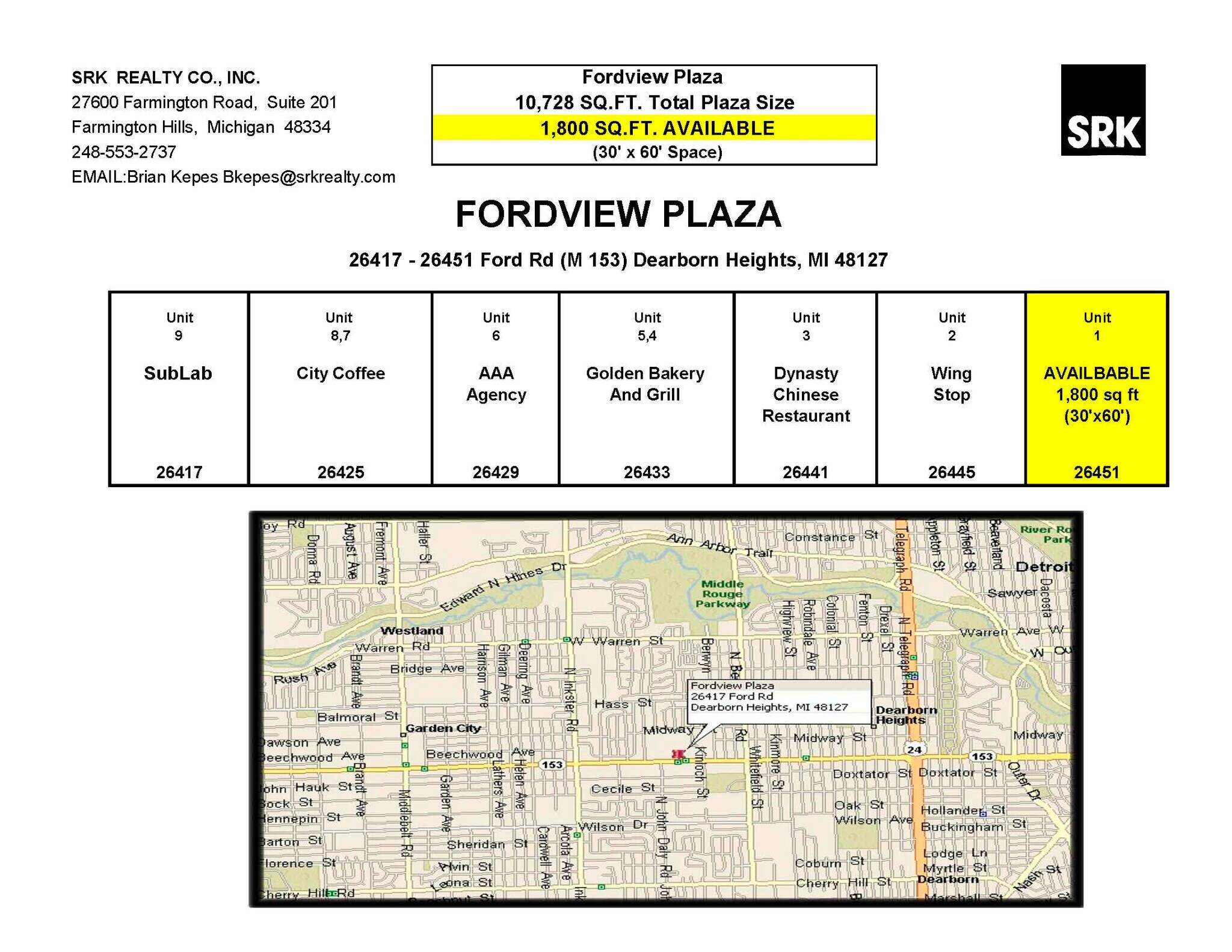 26417-26451 Ford Rd, Dearborn Heights, MI for lease Building Photo- Image 1 of 7