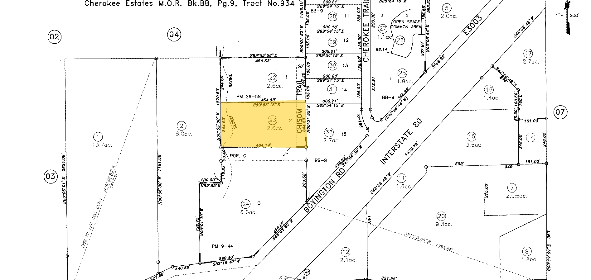 3400 Chisom Trl, Loomis, CA à vendre Plan cadastral- Image 1 de 1