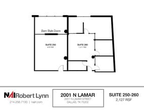 2001 N Lamar St, Dallas, TX for lease Floor Plan- Image 2 of 2