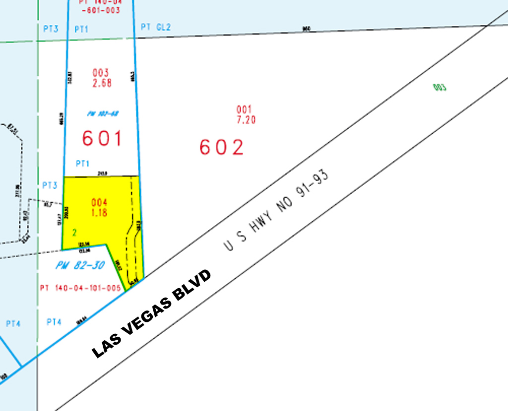 4531 N Las Vegas Blvd, Las Vegas, NV à vendre Plan cadastral- Image 1 de 1