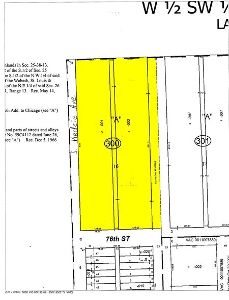 3134 W 76th St, Chicago, IL à vendre - Plan cadastral - Image 2 de 6