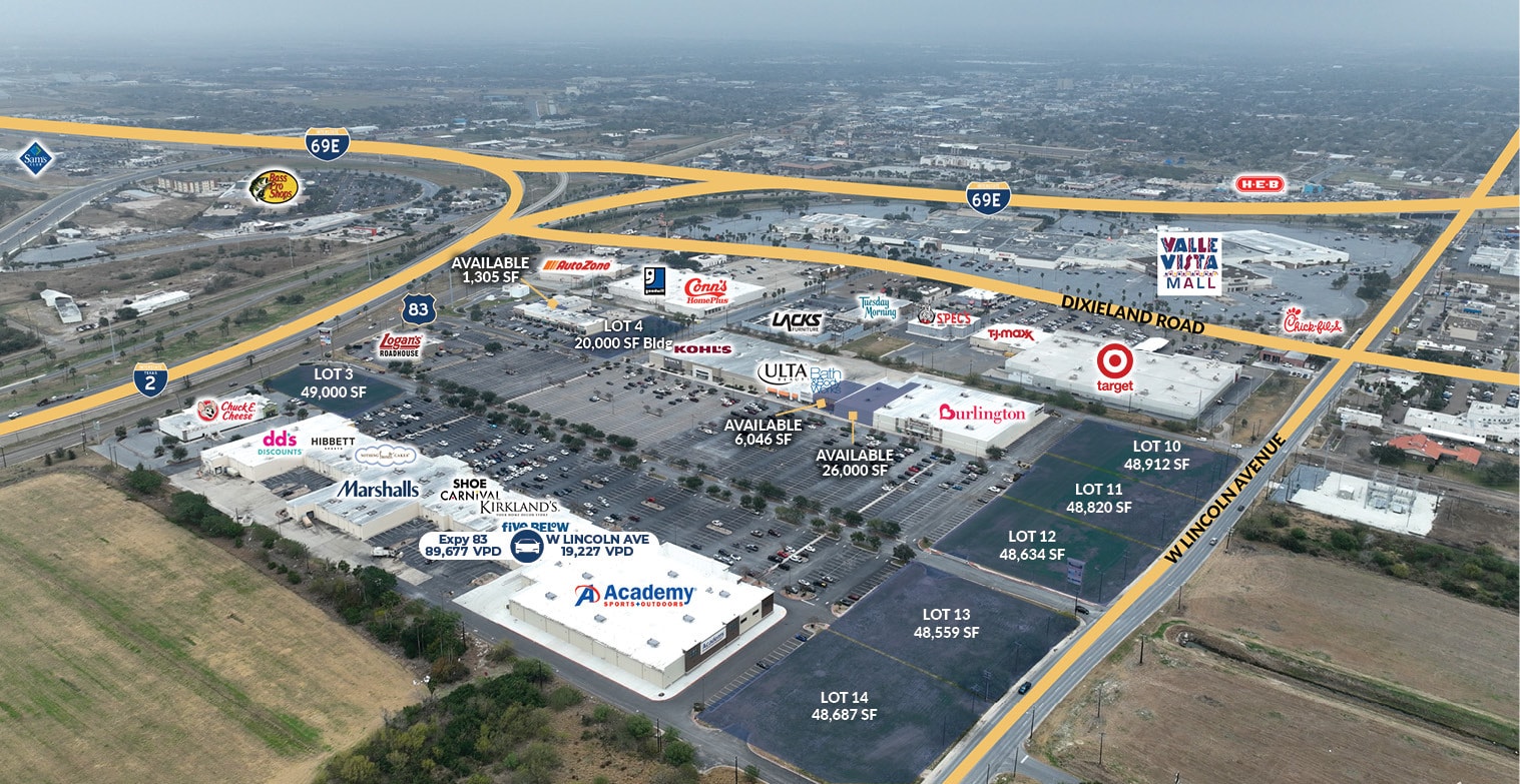 Harlingen Corners Shopping Center - Lincoln Outparcels, Harlingen, TX for sale Building Photo- Image 1 of 5