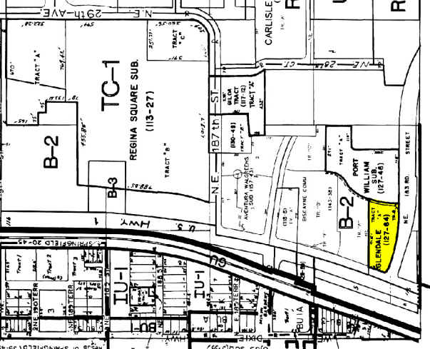 18305 Biscayne Blvd, Aventura, FL for lease - Plat Map - Image 1 of 2