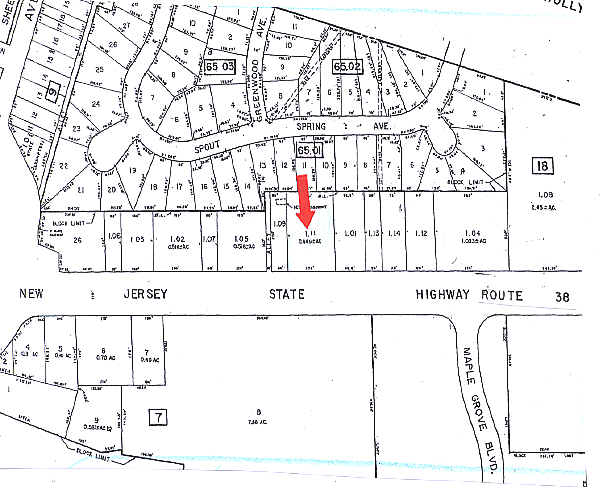 1599 Route 38, Lumberton, NJ for lease - Plat Map - Image 2 of 5