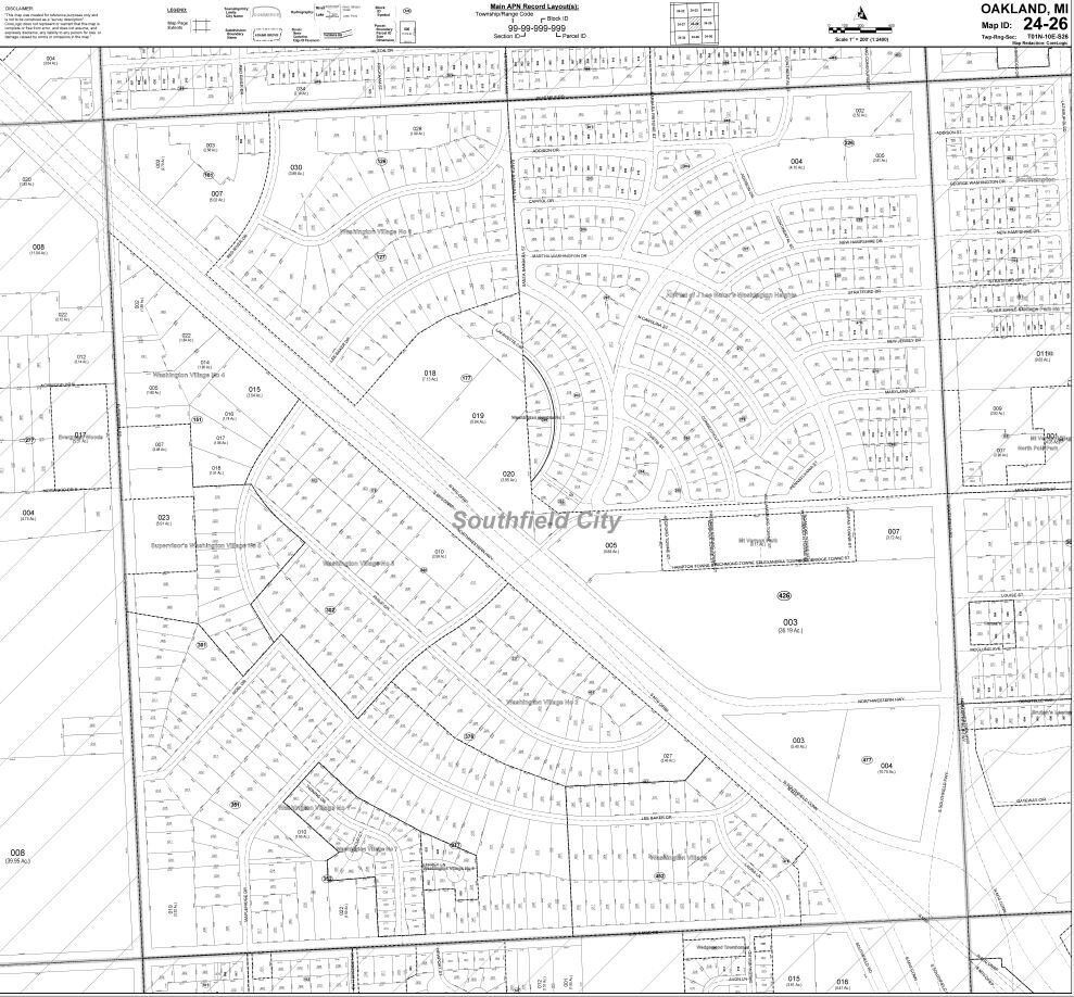 24370 Northwestern Hwy, Southfield, MI à louer Plan cadastral- Image 1 de 2