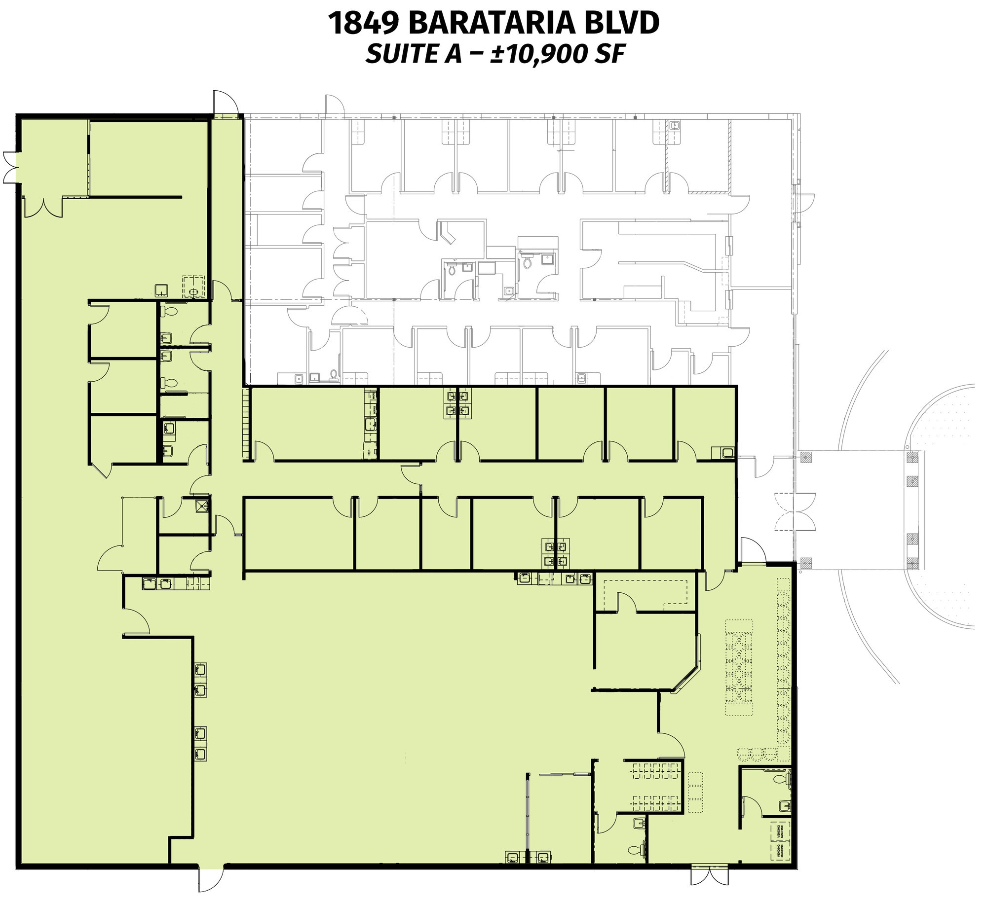 1849 Barataria Blvd, Marrero, LA for lease Floor Plan- Image 1 of 2