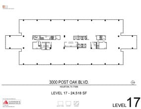 3000 Post Oak Blvd, Houston, TX for lease Floor Plan- Image 1 of 1