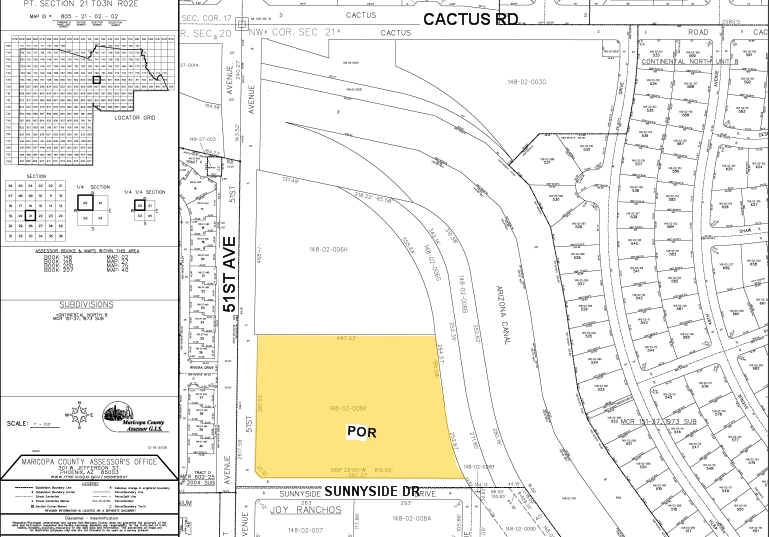 11851 N 51st Ave, Glendale, AZ for lease - Plat Map - Image 2 of 13