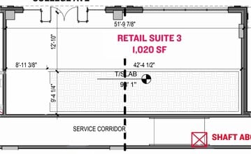 313 College Ave, College Station, TX à louer Plan d’étage- Image 1 de 1