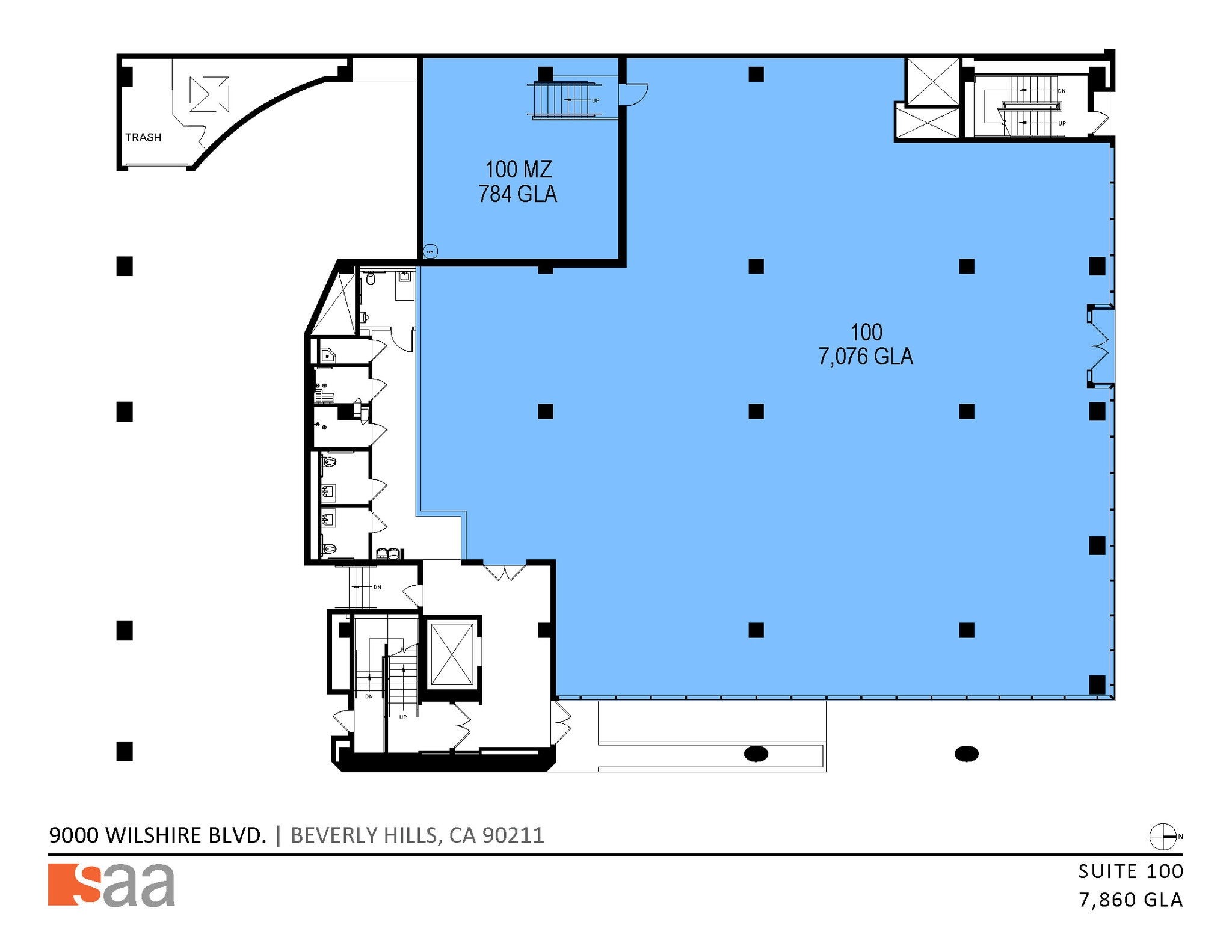 9000 Wilshire Blvd, Beverly Hills, CA for lease Floor Plan- Image 1 of 1
