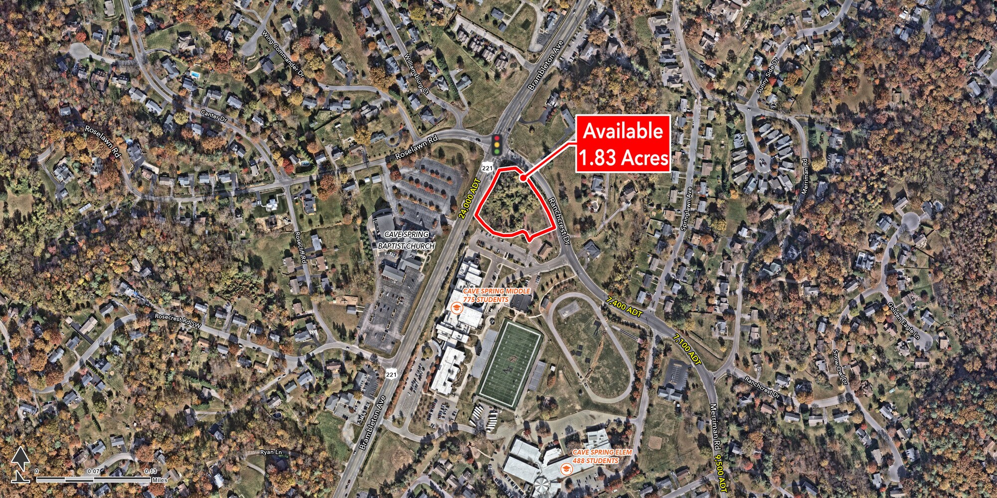 SE Corner Brambleton Ave & Ranchcrest Drive, Roanoke, VA for sale Building Photo- Image 1 of 4