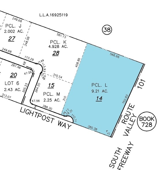 925 Lightpost Way, Morgan Hill, CA for lease - Plat Map - Image 2 of 4