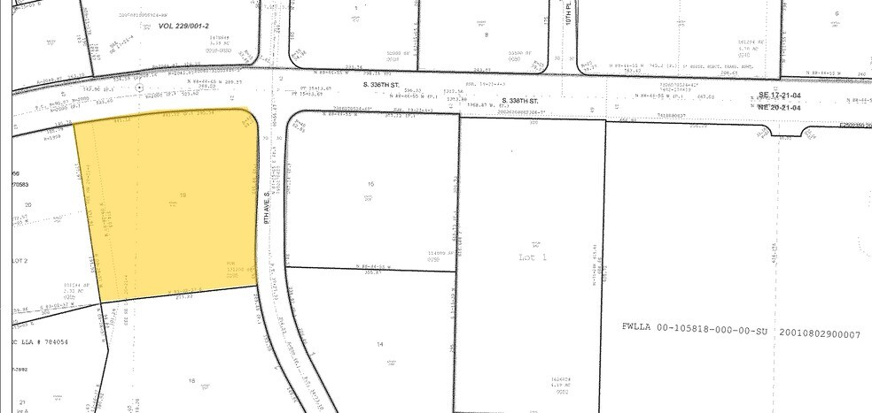 801-815 S 336th St, Federal Way, WA à louer - Plan cadastral - Image 2 de 2