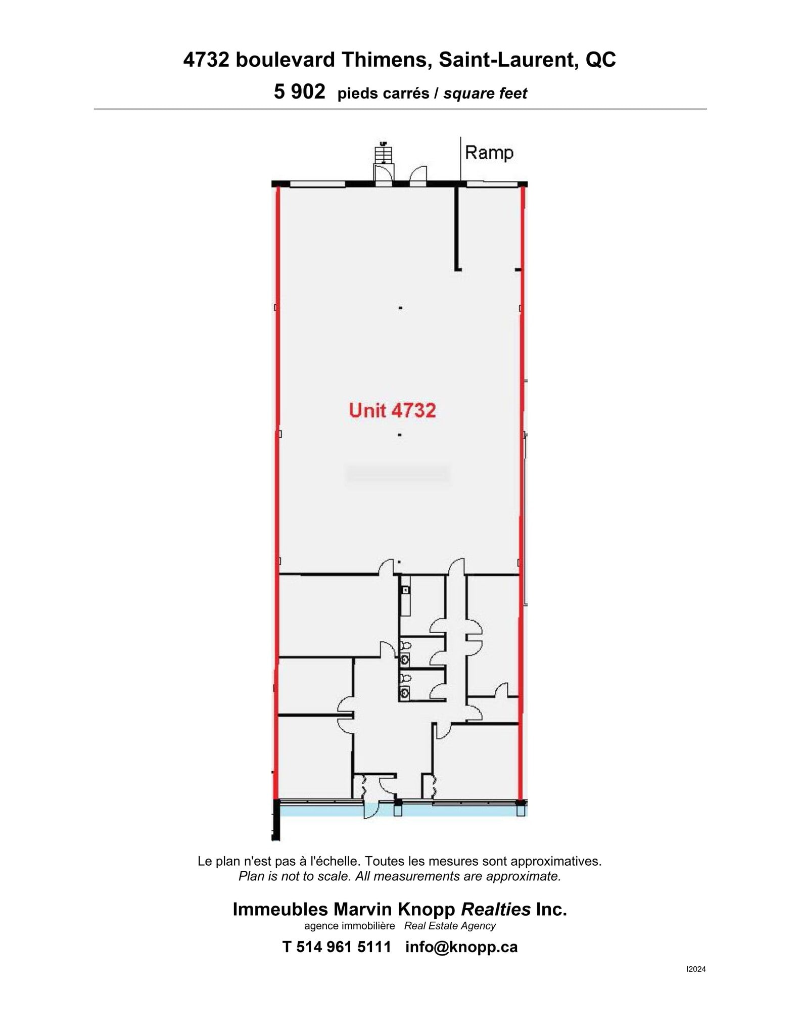 4700-4800 Boul Thimens, Montréal, QC for lease Site Plan- Image 1 of 3