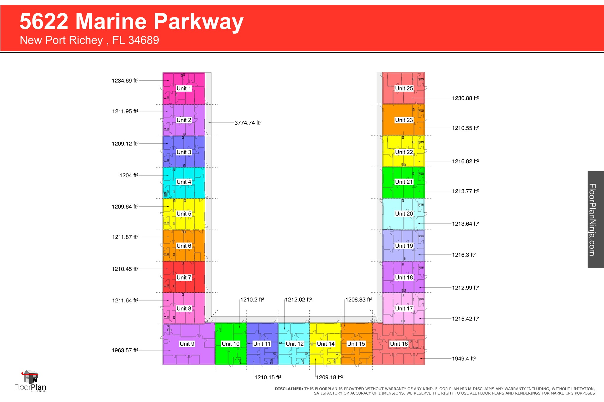 5622 Marine Pky, New Port Richey, FL for lease Floor Plan- Image 1 of 1