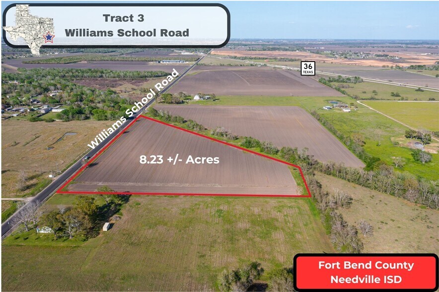 Tract 3 Williams School Rd rd, Needville, TX à vendre - Aérien - Image 2 de 9