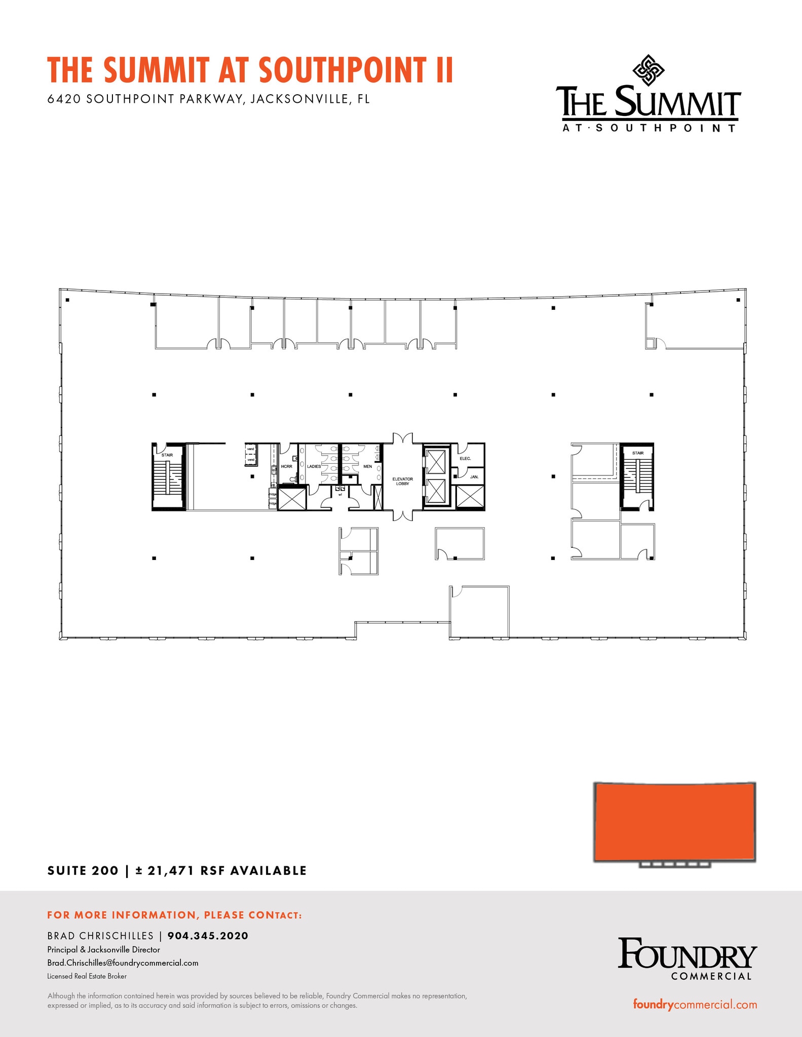 6420 Southpoint Pky, Jacksonville, FL à louer Plan d’étage- Image 1 de 4