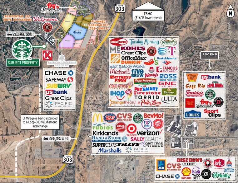 SWC of Vistancia & El Mirage Rd blvd, Peoria, AZ à vendre - Photo du bâtiment - Image 3 de 5