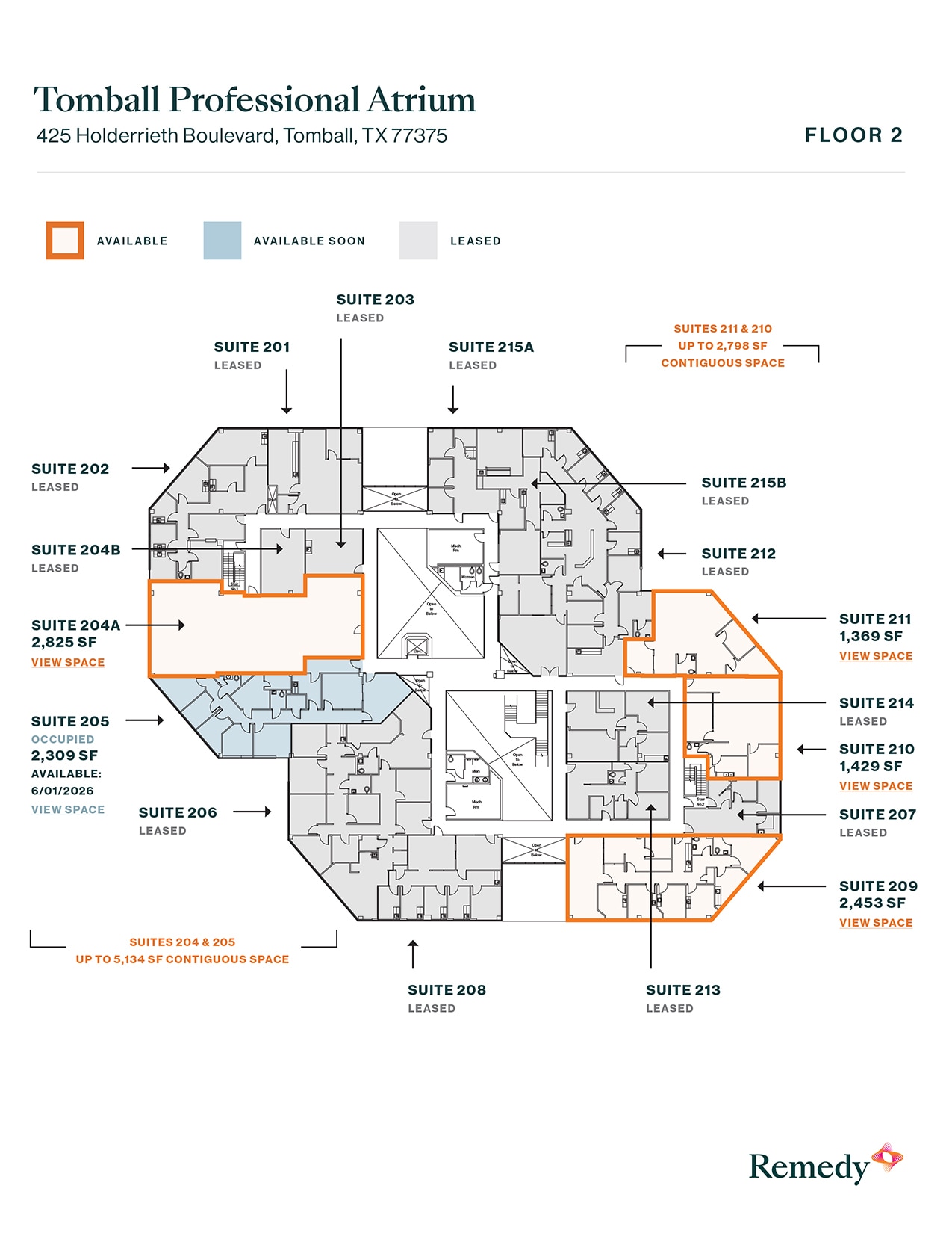 425 Holderrieth Blvd, Tomball, TX à louer Plan d’étage- Image 1 de 1