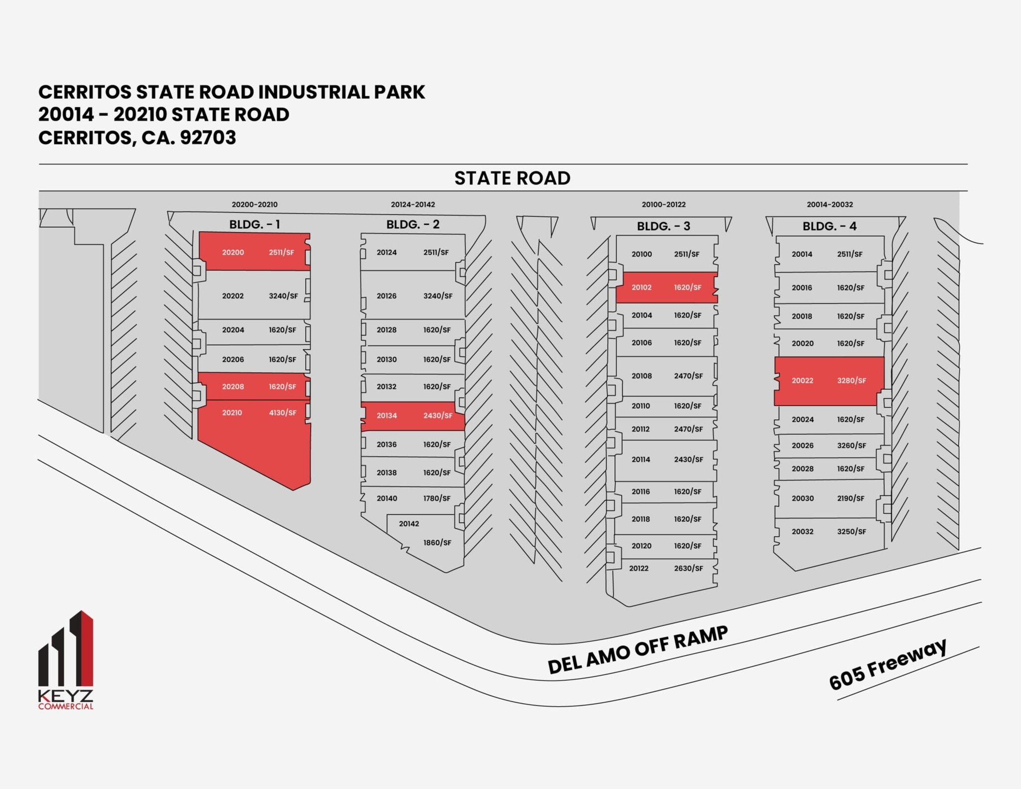 20014-20032 State Rd, Cerritos, CA à louer Plan de site- Image 1 de 1