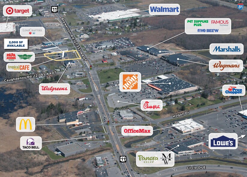 7985-8001 Brewerton Rd, Cicero, NY à louer - Aérien - Image 2 de 4