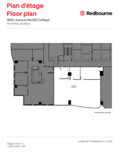 1800 Ave Mcgill Collège, Montréal, QC for lease Floor Plan- Image 1 of 1