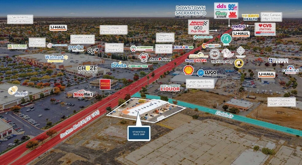 6955 Stockton Blvd, Sacramento, CA à louer - Photo du bâtiment - Image 2 de 4