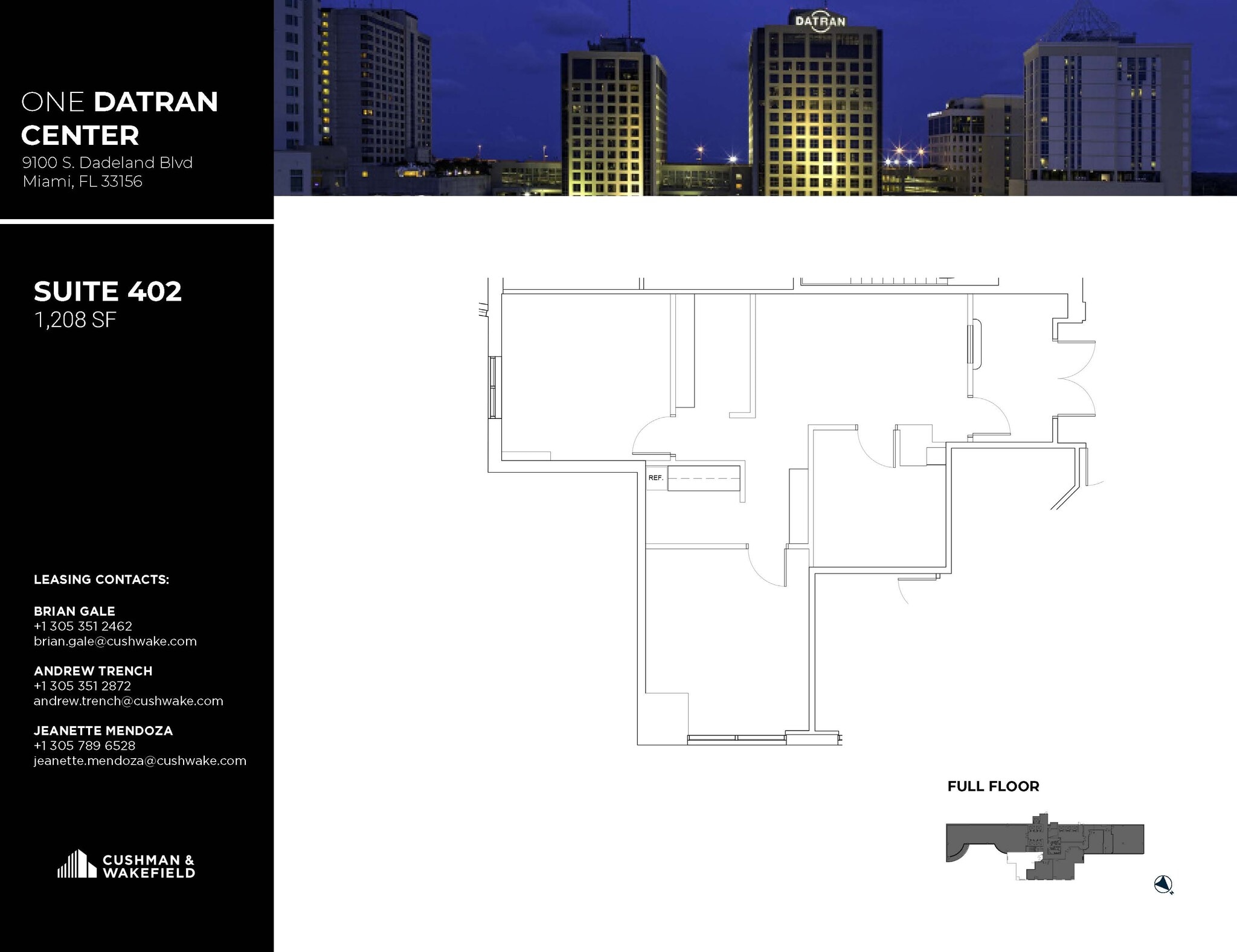 9130 S Dadeland Blvd, Miami, FL à louer Plan d’étage- Image 1 de 1