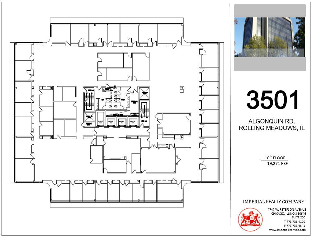 3501 Algonquin Rd, Rolling Meadows, IL à louer Plan d’étage- Image 1 de 9