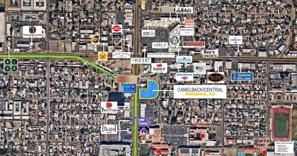 4814 N Central Ave, Phoenix, AZ à vendre - Aérien - Image 2 de 8