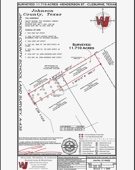 2490 W Henderson St, Cleburne, TX à vendre - Plan de site - Image 3 de 3