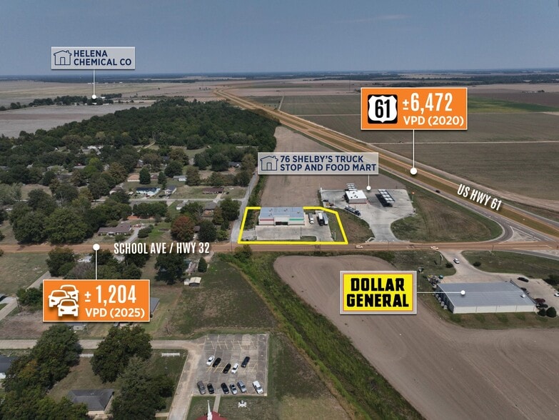 1011 E School Ave, Shelby, MS à vendre - Photo du bâtiment - Image 2 de 10