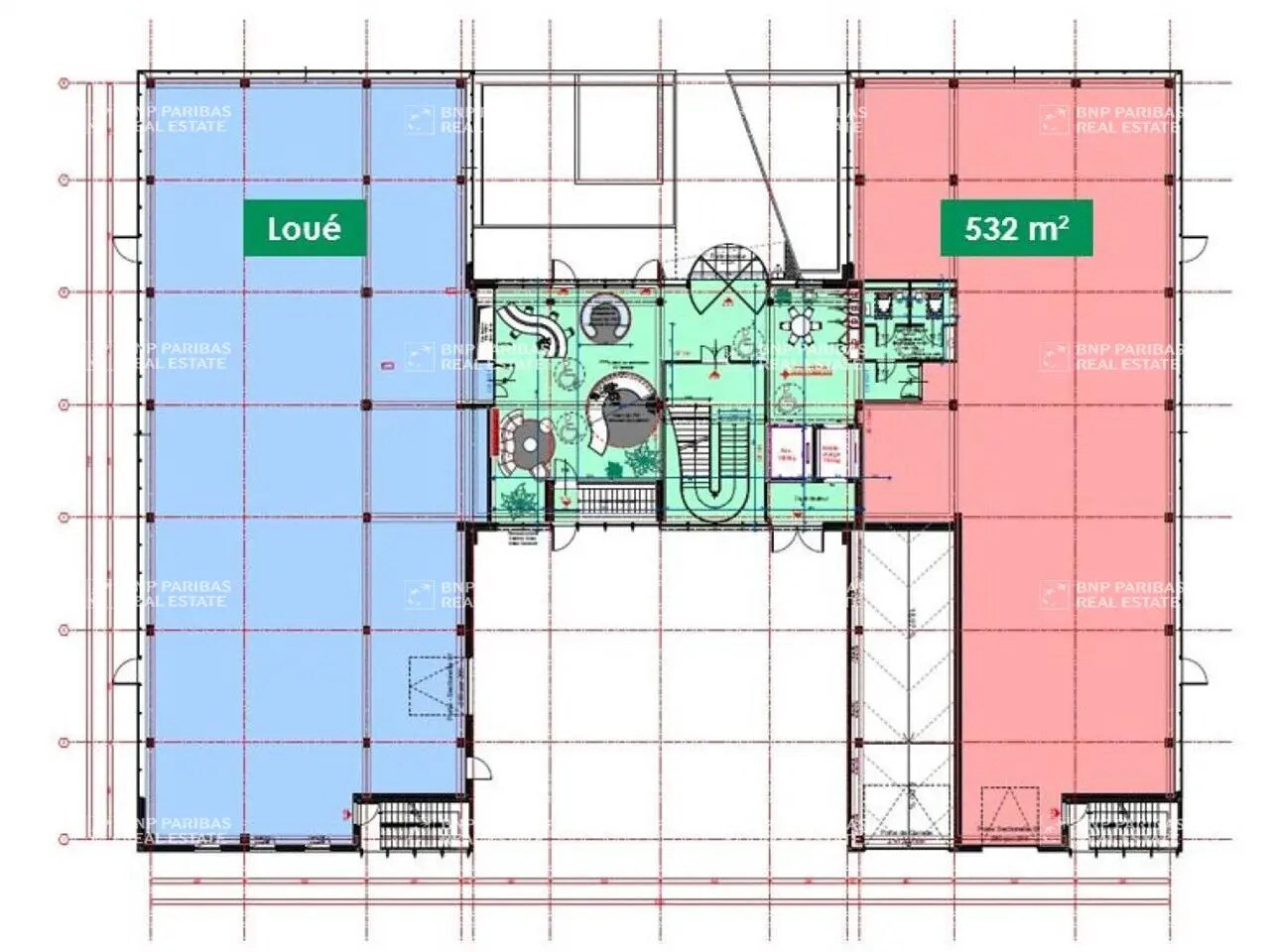 Bureau dans Lyon à louer Plan d’étage- Image 1 de 1